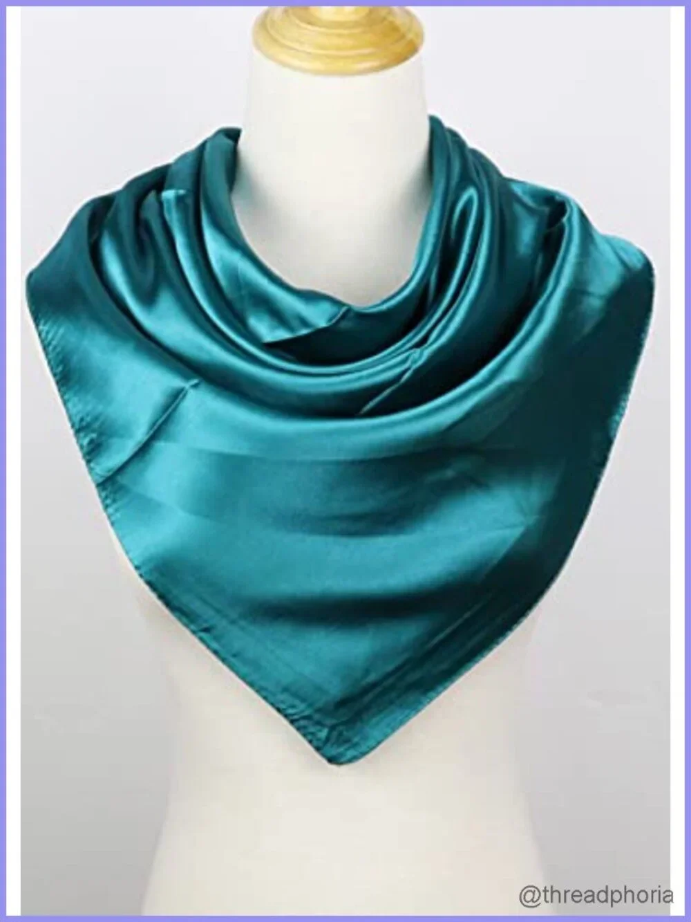Satin Head Scarf Large Square 35x35 in for Hair Wrapping, Sleep, Beach, Hijab